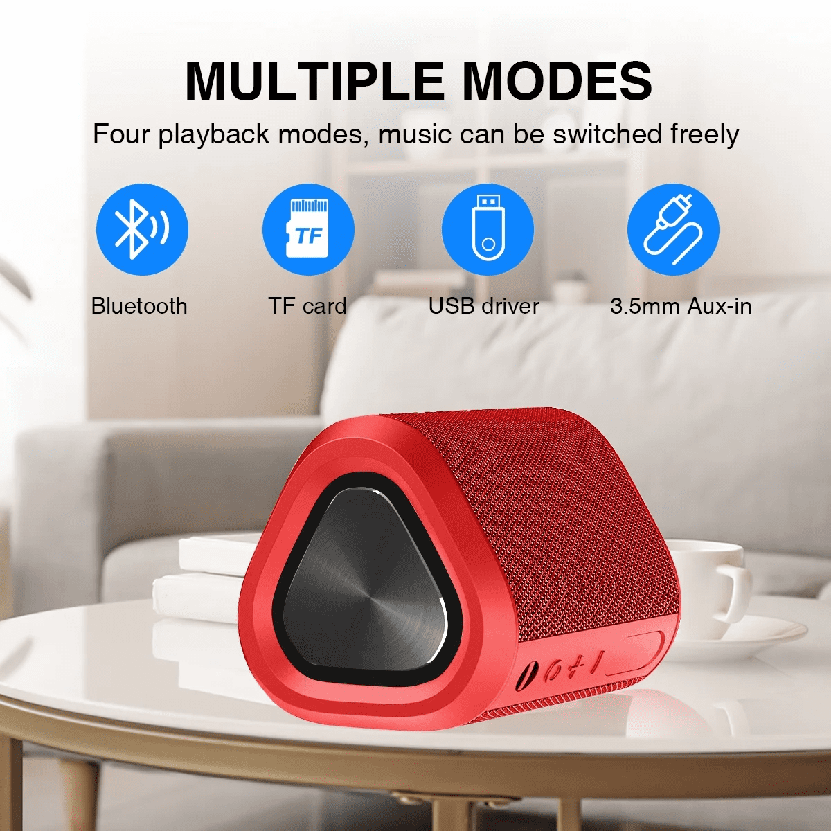 Ultimate Bluetooth Speaker - 24H Playtime, Wireless 5.0, Stereo Bass, 100 Ft Range, IPX7 Waterproof Mini Speaker