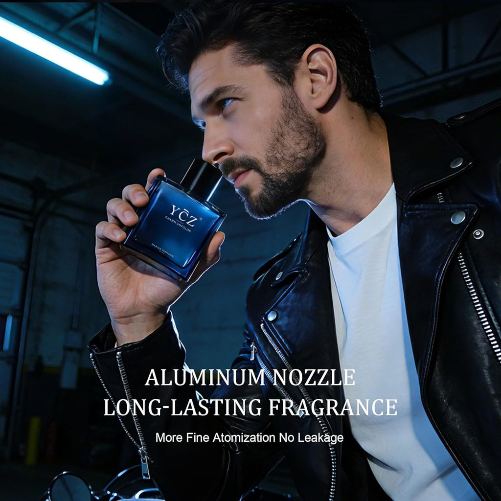 Charm Unfolds Marine Perfume for Men, 1.7 Oz. Long Lasting Eau De Parfum Cologne for Men, Oriental Woody Fragrance - Ideal Special Occasions, Making It the Ideal Gentlemen’S Gift