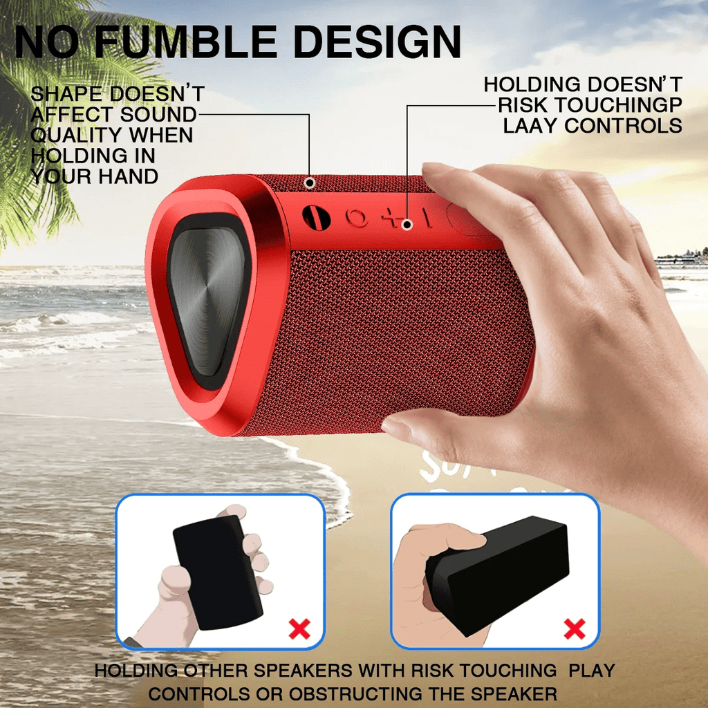 Ultimate Bluetooth Speaker - 24H Playtime, Wireless 5.0, Stereo Bass, 100 Ft Range, IPX7 Waterproof Mini Speaker