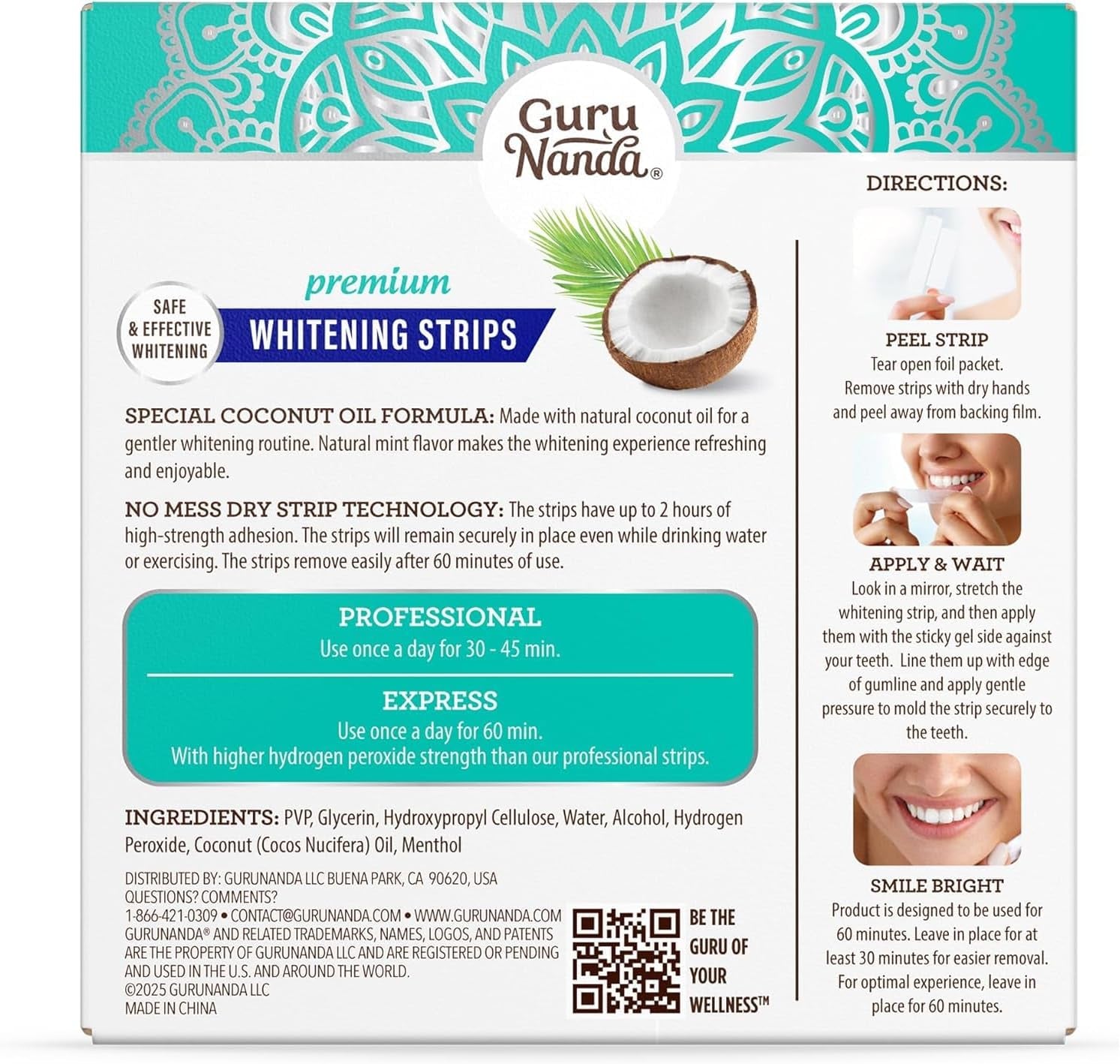 Teeth Whitening Strips Kit - 7-Day Treatment with Non-Slip, Dry Strip Technology - Whitening Designed with Care for a Brighter Smile