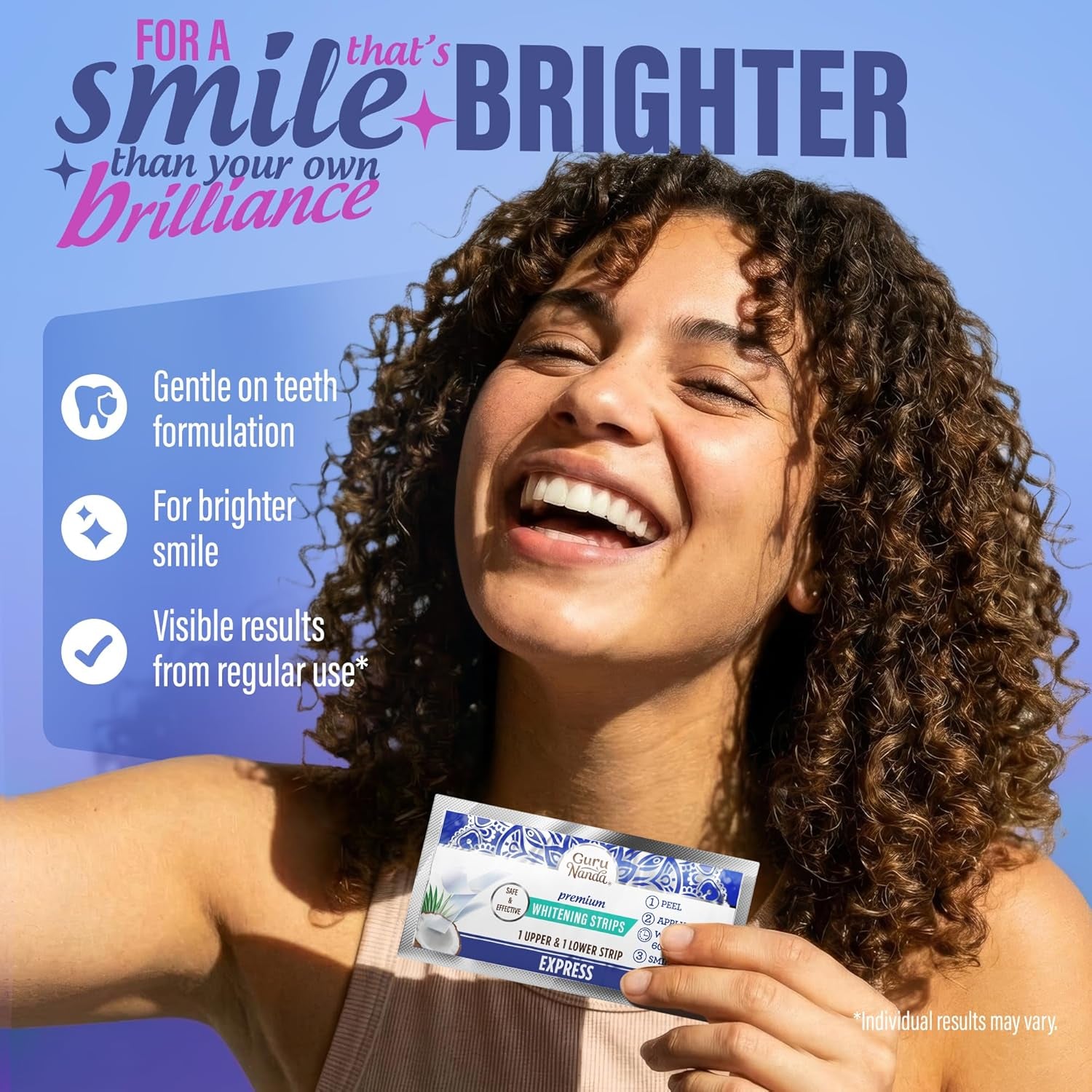Teeth Whitening Strips Kit - 7-Day Treatment with Non-Slip, Dry Strip Technology - Whitening Designed with Care for a Brighter Smile