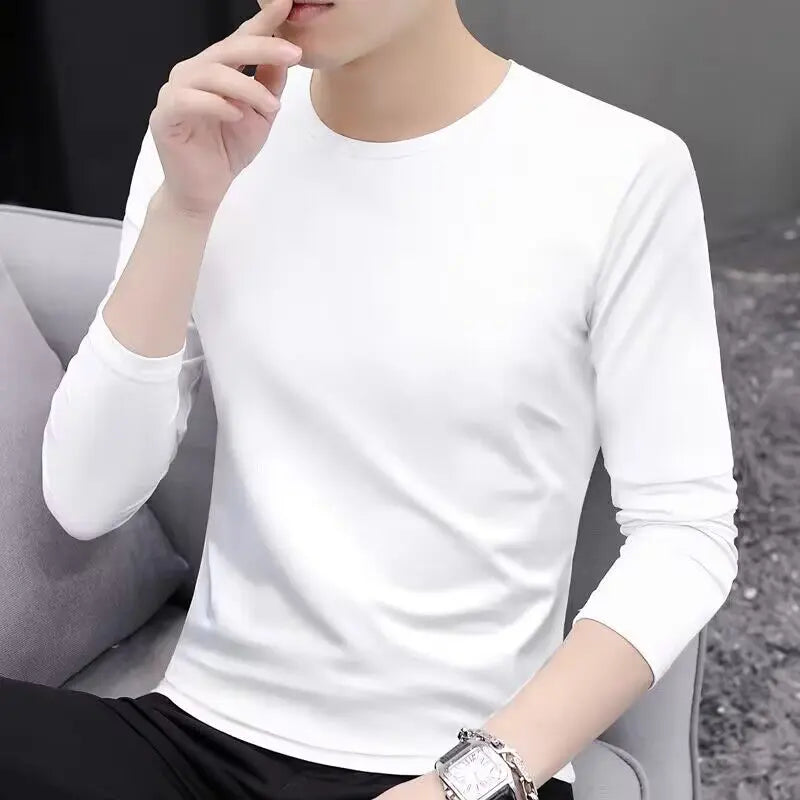 Retro American Hong Kong Style round Neck Sweatshirt Men'S Autumn Winter Thickened Fleece Loose Trendy Top Coat for Youth