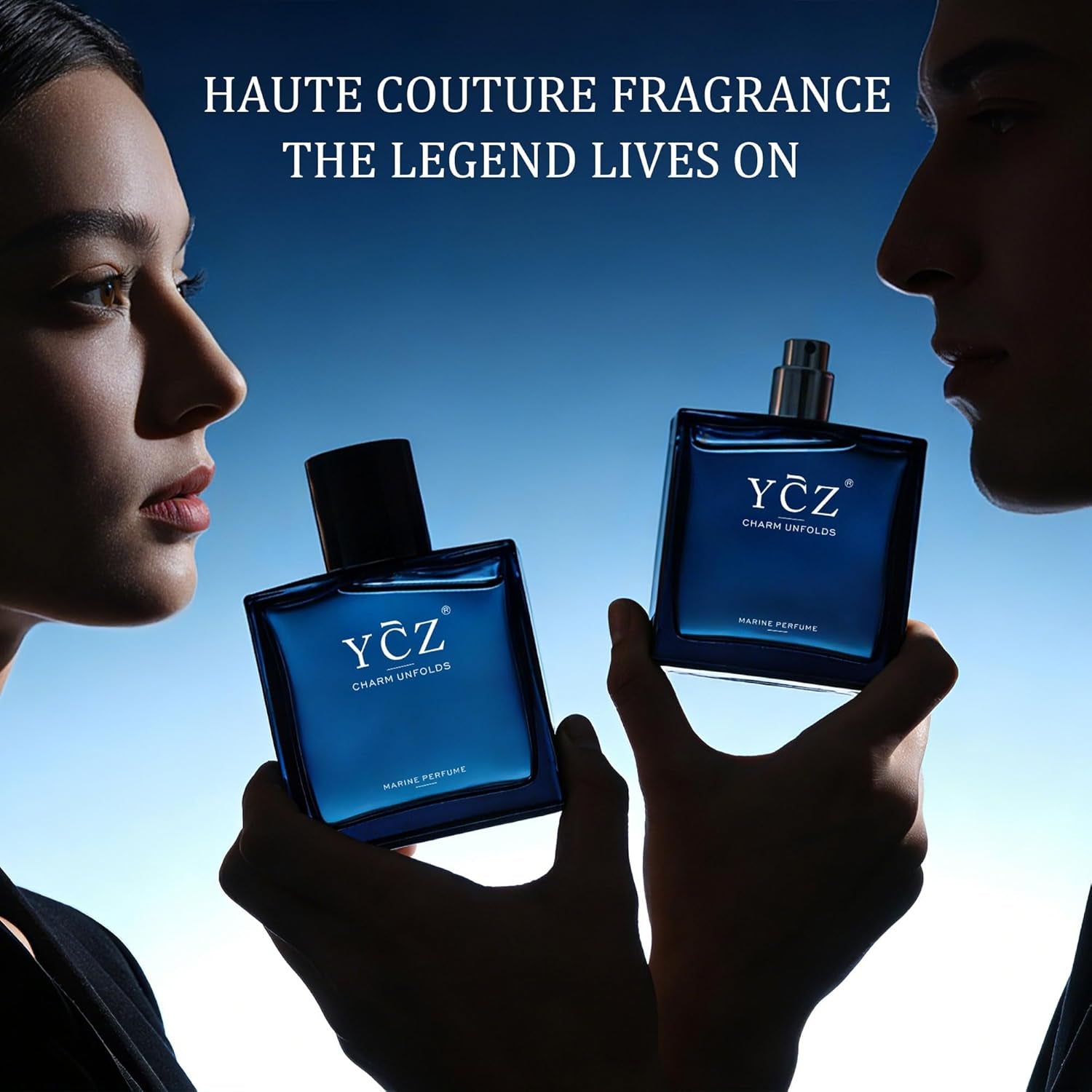 Charm Unfolds Marine Perfume for Men, 1.7 Oz. Long Lasting Eau De Parfum Cologne for Men, Oriental Woody Fragrance - Ideal Special Occasions, Making It the Ideal Gentlemen’S Gift