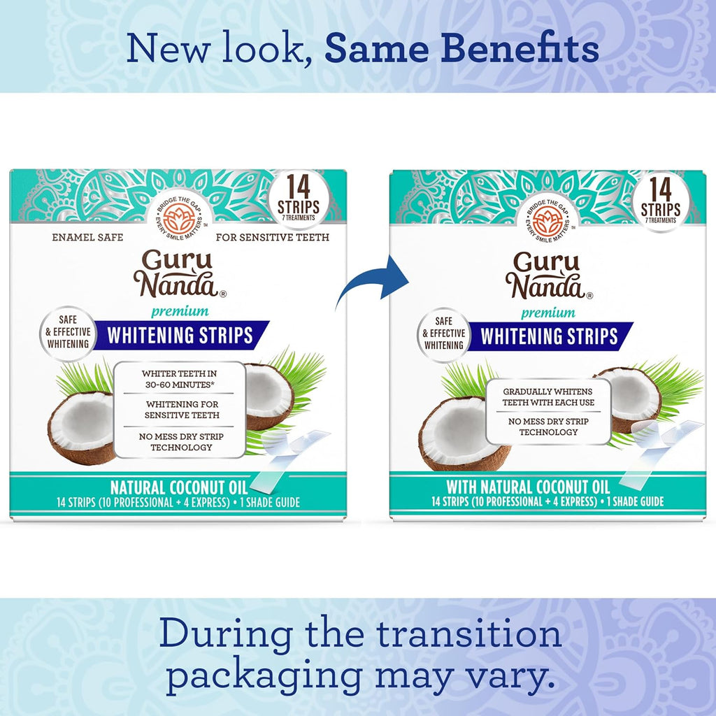 Teeth Whitening Strips Kit - 7-Day Treatment with Non-Slip, Dry Strip Technology - Whitening Designed with Care for a Brighter Smile