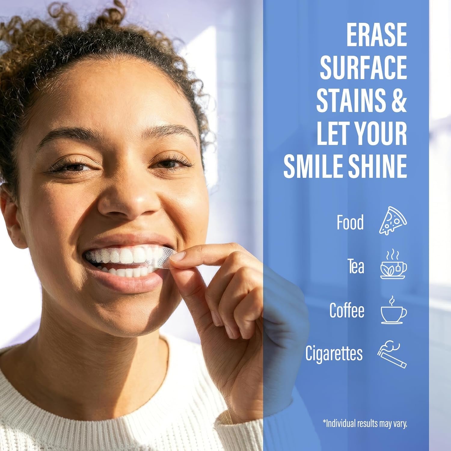 Teeth Whitening Strips Kit - 7-Day Treatment with Non-Slip, Dry Strip Technology - Whitening Designed with Care for a Brighter Smile